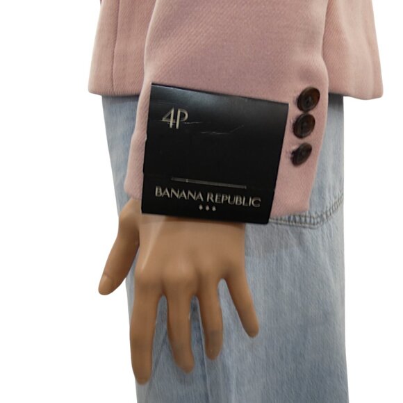NWT Banana Republic Factory Blazer 4P Pink Sav Clay Tailored Career Chic - Picture 6 of 9
